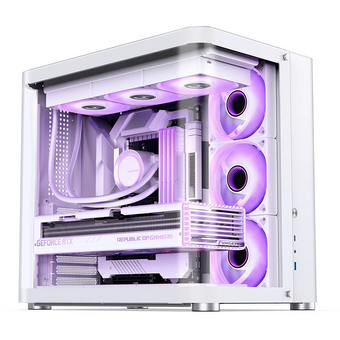  Корпус JONSBO TK-2 White без БП Midi-Tower, TG, no fans, 1xUSB-A 3.2 + ATX, mITX 
