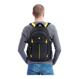  Рюкзак Brauberg Titanium (224385) черный/желтый 