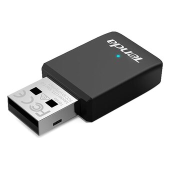  Двухдиапазонный Wi-Fi адаптер Tenda U11 2,4/5ГГц, до 900Мбит/с, подключение USB, внутренняя антенна 
