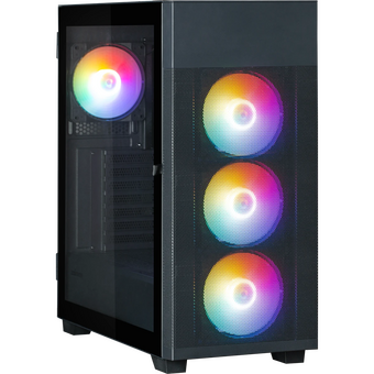  Корпус ZALMAN S5 Neo, ATX, Black, Window, 2xCombo (3.5" or 2.5"), 4x2.5", 1xUSB2.0, 1xUSB3.1, Front 3x120mm FRGB, Rear 1x120mm FRGB 