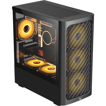  Корпус Formula V Line Air Mesh G3 Plus Black, MATX, Type-C*1, USB3.0*2, Front 3x120mm FRGB, Rear 1x120mm FRGB 