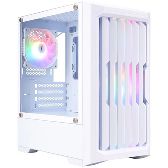  Корпус 1STPLAYER Bullet Hunter H2 White (H2-WH-4F1-W) / mATX / 4x120mm FRGB fans 