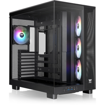  Корпус Thermaltake View 380 XL TG ARGB (CA-11E-00M1WN-00) черный без БП E-ATX 2x120mm 2xUSB3.0 audio bott PSU 