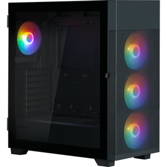  Корпус ZALMAN S5 Neo, ATX, Black, Window, 2xCombo (3.5" or 2.5"), 4x2.5", 1xUSB2.0, 1xUSB3.1, Front 3x120mm FRGB, Rear 1x120mm FRGB 