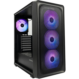  Корпус XASTRA A407 4ARGB Black (A407-4FC12A) ATX/Mesh/ tempered glass / 4x120mm ARGB PWM fans 