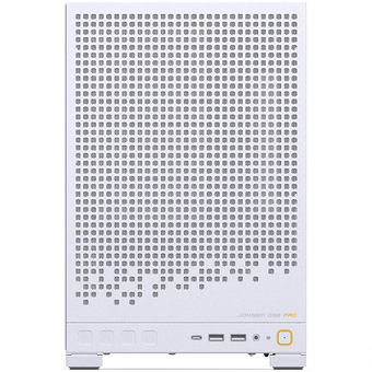  Корпус JONSBO D32 Pro White без БП, боковая панель из закаленного стекла, mini-ITX, micro-ATX, белый 