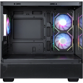  Корпус 1STPLAYER Miku Mi5 ARGB Black (Mi5-BK-2FC7R-1FC7) / mATX / 3x120mm ARGB fans 