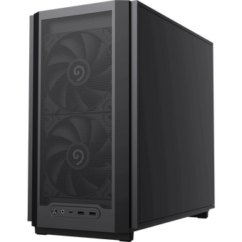  Корпус GameMax F36 Dark без БП (Midi Tower, ATX, Графит, 1*USB Type-C, 3*120мм) 