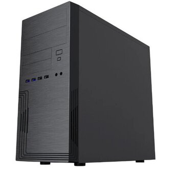  Корпус POWERMAN ES555BK PM-500ATX-F (6184134) U3*2+U2*2 +2*combo Audio (PSU Powerman) 