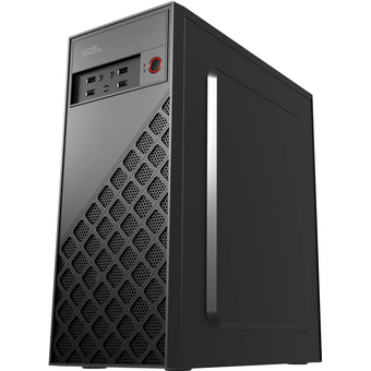  Корпус KingPrice KPCC-MD203 черный без БП ATX 1x80mm 3x120mm 2xUSB2.0 audio 