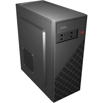  Корпус KingPrice KPCC-MD203 черный без БП ATX 1x80mm 3x120mm 2xUSB2.0 audio 