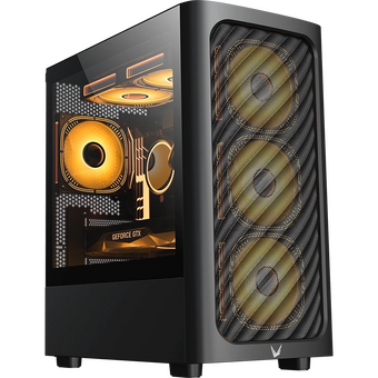  Корпус Formula V Line Air Mesh G3 Plus Black, MATX, Type-C*1, USB3.0*2, Front 3x120mm FRGB, Rear 1x120mm FRGB 