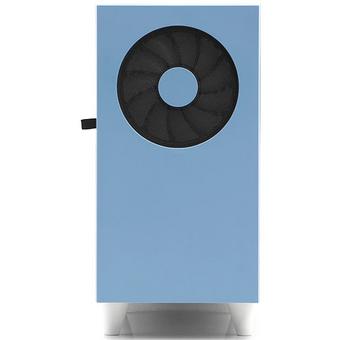  Корпус WIZMAX EM1 Woofer Blue без БП M-ATX Mini-Tower, TG, 1x160mm + LED, 1xUSB-A 3.0 2.0, mATX, mITX 