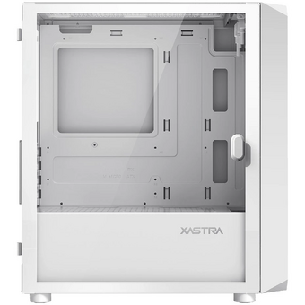  Корпус XASTRA A303M 3FRGB White (A303M-2FC14F-1FC12F-D-WH) mATX/Mesh/ tempered glass / 2x140mm + 1x120mm FRGB fans/ Door 
