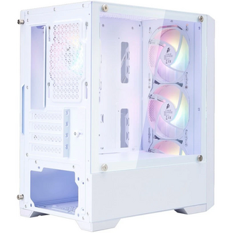  Корпус 1STPLAYER Bullet Hunter H2 White (H2-WH-4F1-W) / mATX / 4x120mm FRGB fans 