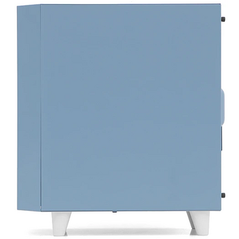  Корпус WIZMAX EM1 Woofer Blue без БП M-ATX Mini-Tower, TG, 1x160mm + LED, 1xUSB-A 3.0 2.0, mATX, mITX 