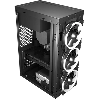  Корпус KingPrice KPCC-MD203 черный без БП ATX 1x80mm 3x120mm 2xUSB2.0 audio 