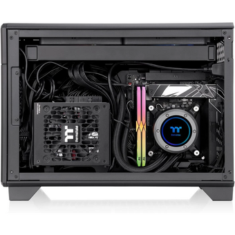  Корпус Thermaltake TR100 (CA-11A-00S1NN-00) черный без БП miniITX 8x140mm 2x200mm 2xUSB3.0 audio bott PSU 