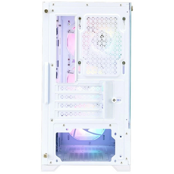  Корпус 1STPLAYER Bullet Hunter H2 White (H2-WH-4F1-W) / mATX / 4x120mm FRGB fans 