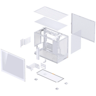  Корпус JONSBO D32 Pro White без БП, боковая панель из закаленного стекла, mini-ITX, micro-ATX, белый 