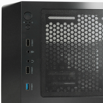  Корпус XASTRA A407 4ARGB Black (A407-4FC12A) ATX/Mesh/ tempered glass / 4x120mm ARGB PWM fans 