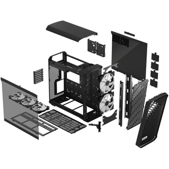  Корпус Fractal Design Torrent RGB (FD-C-TOR1A-04) без БП, Full-Tower, 2x180mm + 3x140mm 2xUSB-A 3.2 1xUSB Type-C E-ATX, SSI-CEB, ATX 
