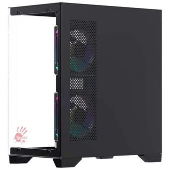  Корпус Bloody BD-CC103F черный без БП mATX 7x120mm 1xUSB2.0 1xUSB3.0 audio bott PSU 