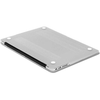  Накладка для ноутбука DF MacCase-04 серебристый твердый пластик 