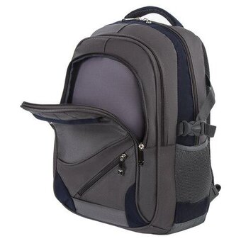  Рюкзак Brauberg Urban Mainstream (224445) серый/синий 