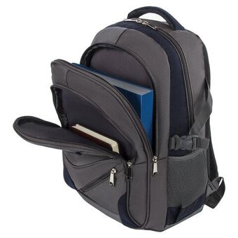  Рюкзак Brauberg Urban Mainstream (224445) серый/синий 