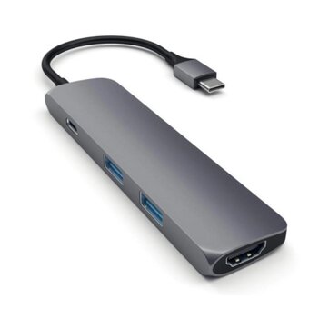  Док-станция Satechi Aluminum Type-C Slim Multi-Port Adapter 4K (ST-CMAM) Серый 