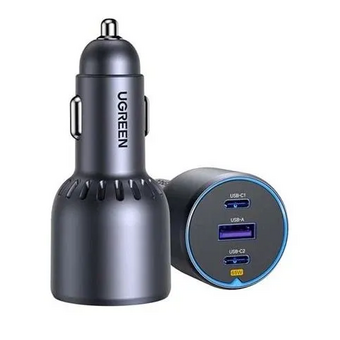  АЗУ UGREEN EC307 (45843) 30W 3-Port Fast Car Charger Gray 