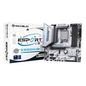 Материнская плата MAXSUN MS-eSport Z890M Wifi Ice 