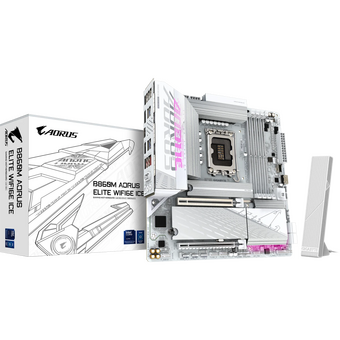  Материнская плата Gigabyte B860M Aorus Elite Wifi6E Ice 