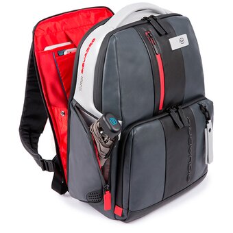  Рюкзак Piquadro Urban CA4532UB00/GRN серый натуральная кожа 