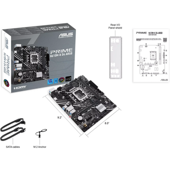  Материнская плата ASUS PRIME H610M-K D4 ARGB (90MB1HN0-M0EAY0) 