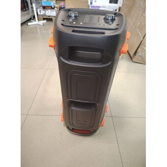  УЦ Портативная колонка HOCO BS53 Manhattan wireless dual mic outdoor черный (плохая упаковка, некорректно работает экран при регулировке звука) 