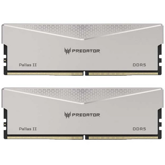  ОЗУ Acer Predator Pallas II (BL.9BWWR.651) 32Gb (2x16) DDR5 6000Mhz CL34 (34-45-45-96) 1.35V Silver 