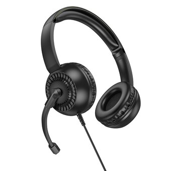 УЦ Наушники полноразмерные HOCO W112 Pure headphones черный (плохая упаковка) 