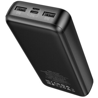  УЦ Аккумулятор внешний резервный HOCO J128A Powerful 20000mAh черный (плохая упаковка) 