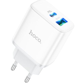  УЦ СЗУ HOCO C105A Stage, 2USB, PD20W, QC3.0 белый (плохая упаковка) 
