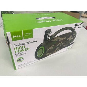  УЦ Портативная колонка HOCO HA4 Surge outdoor BT speaker зеленый камуфляж (плохая упаковка) 