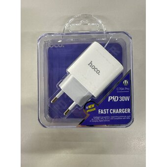  УЦ СЗУ HOCO C76A Pro Majestic single port PD30W charger EU белый (плохая упаковка) 