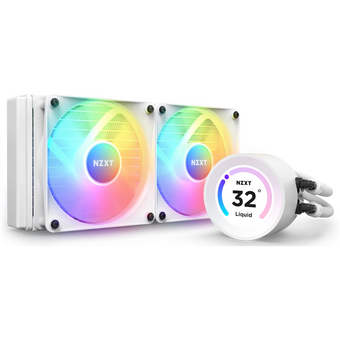  СВО NZXT Kraken Elite 240 RGB (RL-KR24E-W1) (250W, 240mm, LED temp., White, Fans 1xF240) 