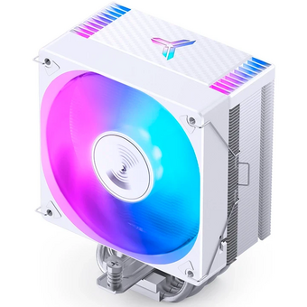  Кулер JONSBO CR-1000 Max Color White LGA1851/1700/1200/115X/AM5/AM4 (TDP 230W, PWM, 120mm Dynamic Multi-Color LED Fan, 6 тепловые трубки) 