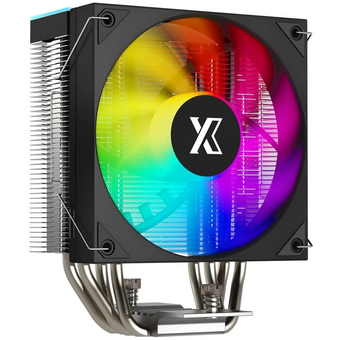  Кулер XASTRA AR400 ARGB (AR400-XXAFPX-GL) LGA1851/1700/1200/115X/AM5/AM4 (TDP 220W, 4 тепл.трубки , PWM FAN ARGB 120mm , top cover with ARGB led ) Ret 