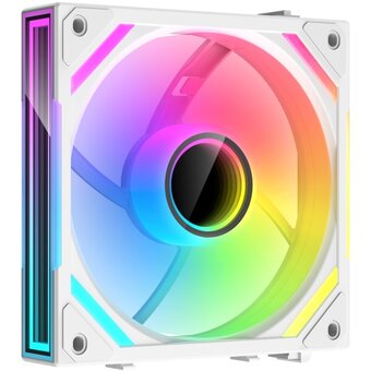  Вентилятор XASTRA FS120W ARGB single pack (FS120-1WA-SXX-GL) 120x120x25мм (PWM, ARGB, Infinity lighting effect., 800-2000 rpm, white) Box 