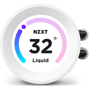  СВО NZXT Kraken Elite 240 RGB (RL-KR24E-W1) (250W, 240mm, LED temp., White, Fans 1xF240) 