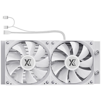  СВО XASTRA LM240 ARGB WH (LM240-WHAFXX-GL) LGA1700/1200/115X/AM5/AM4 (2x120 ARFB fan, TDP 265W, белый) Ret 