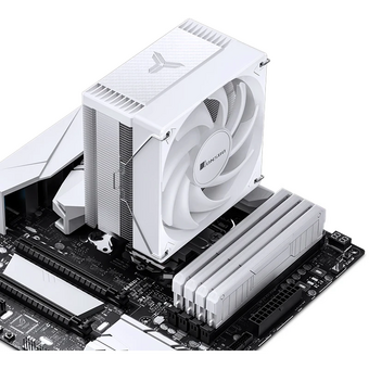  Кулер JONSBO CR-1000 Max Color White LGA1851/1700/1200/115X/AM5/AM4 (TDP 230W, PWM, 120mm Dynamic Multi-Color LED Fan, 6 тепловые трубки) 